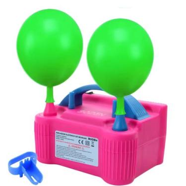 Imagem de Inflador Elétrico de Bexigas Profissional Enche 2 Balões 600W Festa - 