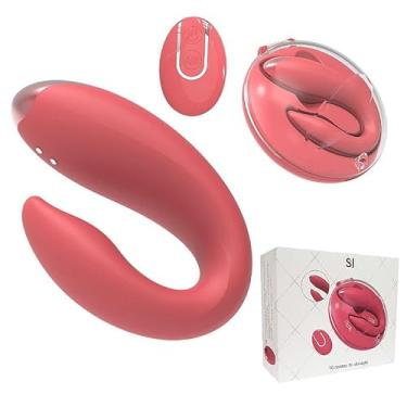 Imagem de Vibrador Casal com Controle Remoto 10 Modos de Vibração Case Recarregável em Silicone
