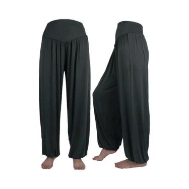Imagem de Calças De Yoga Harem De Cintura Alta E Largas Para Mulheres, Ideais Pa