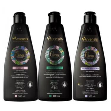 Imagem de Kit Arvensis Cachos Shampoo + Condicionador + Ativador Ondulados