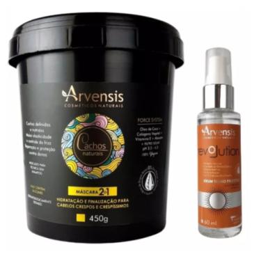 Imagem de Kit Arvensis Máscara 2x1 Cachos + Sérum Revolution