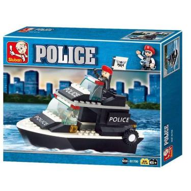 Imagem de Blocos de Montar Polícia Guarda Costeira 98 Peças Multikids BR833