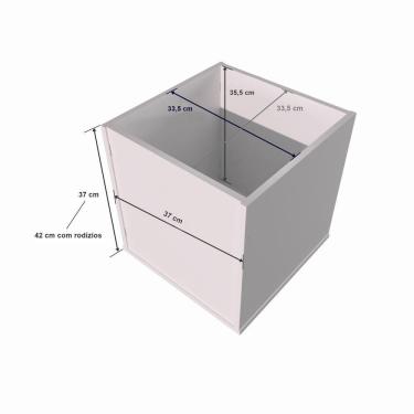 Imagem de Rack Com Baús Porta Carrinhos E Livreiro Caleb 100% Mdf