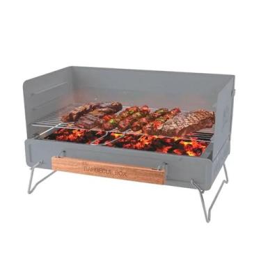 Imagem de Churrasqueira Portátil a Carvão com Alça To Go Cinza - Bel Fix