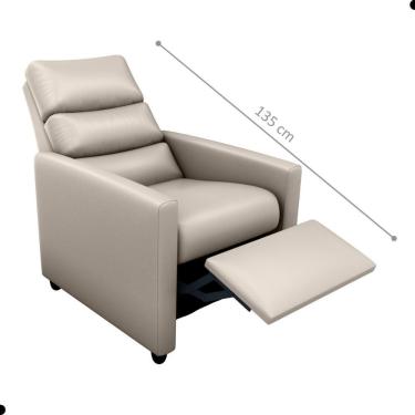 Imagem de Poltrona Do Papai Reclinável Leon Corino Bege