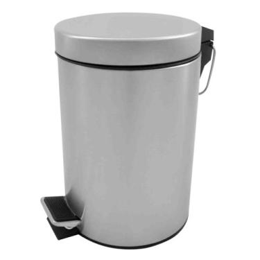 Imagem de Lixeira inox com pedal 03 litros fosca  - CASITA