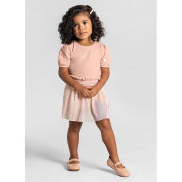 Imagem de Conjunto com shorts saia plissado infantil menina Mundi-Feminino