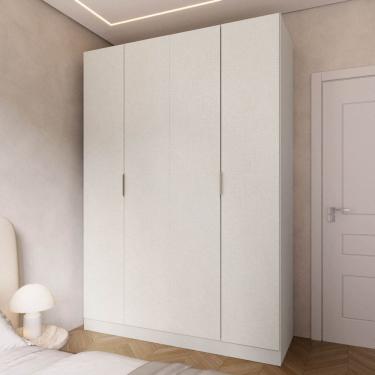 Imagem de Guarda Roupa Modulado 100% Mdf 4 Portas Orion Cabecasa Madeiraoriginals Aveia/Linho
