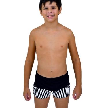 Imagem de SUNGA INFANTIL BOXER PRETO LISTRA-Masculino