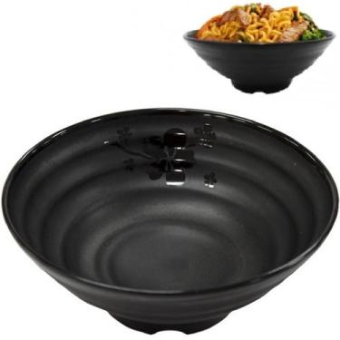 Imagem de 2 Tigela Japonesa Bowl Oriental Melamina 1200ml Fosco - Best