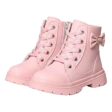 Imagem de Bota Infantil Coturno Feminino Antiderrapante Macia Menina - Mimoflex,