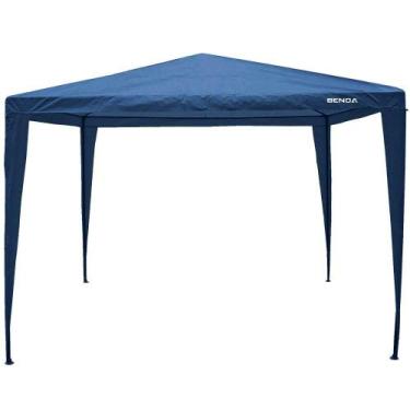 Imagem de Tenda Gazebo Benoá Jardim Praia Desmontável 3x3 Metros, Azul