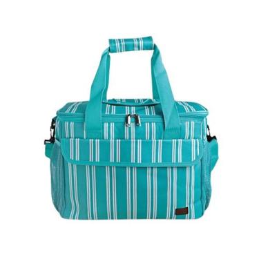 Imagem de Bolsa Térmica A/Casa Poliéster 26L Verde e Creme - ACASA