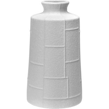 Imagem de VASO DECORATIVO ENFEITE CASA REDONDO HOME&CO CERÂMICA 25x14x14cm MARFIM