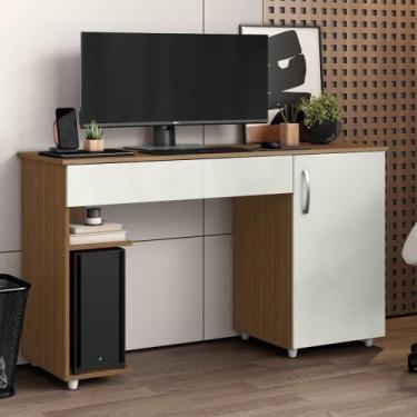 Imagem de Escrivaninha Mesa Computador Com Suporte Cpu 136cm Daurea A09 - D'ross