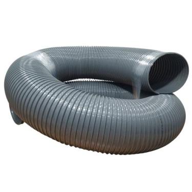 Imagem de Rolo de 10 Metros de Mangueira Vácuo Ar Cinza 8 Polegadas Borrachas Lo
