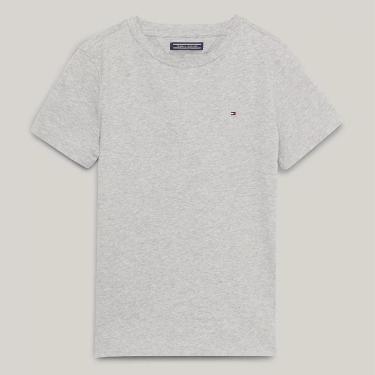Imagem de Camiseta infantil Logótipo E Gola Redonda Cinza Tommy Hilfiger-Masculino