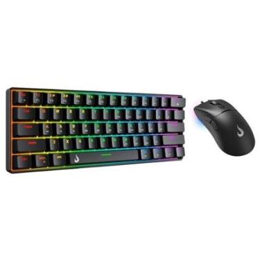Imagem de Kit Gamer Set 02 Rise Mode Black Brown, Teclado Mecânico GM1 Black RGB Brown, Mouse G1 Pro Black-Unissex