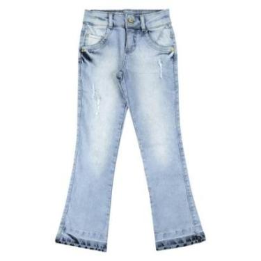 Imagem de Calça Look Jeans Flare Jeans Feminina Infantil-Feminino