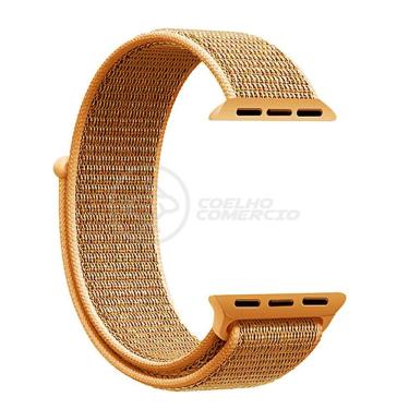 Imagem de Pulseira Nylon Para Iwo Smartwatch 42mm 44mm - Laranja
