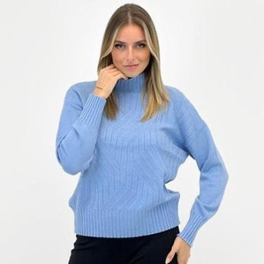 Imagem de Blusa Facinelli Tricot Gola Alta Manga Longa Feminina-Feminino