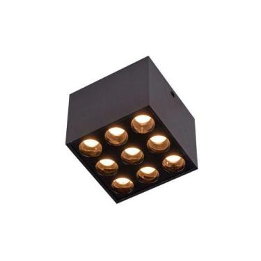 Imagem de Spot De Sobrepor Nordecor Powerus Led 18w Bivolt Preto 3000k Luz Amare
