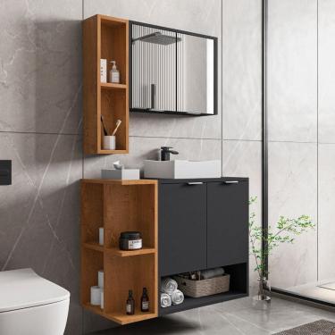 Imagem de Conjunto para Banheiro com Cuba 4 Portas Ibiza Bechara