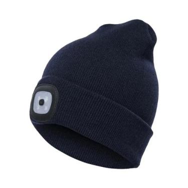Imagem de Gorro Unissex Com Luz LED, Quente Para O Inverno, Ideal Para Esportes 