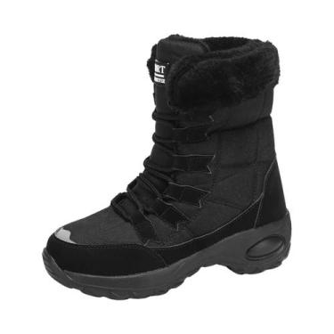 Imagem de Botas De Neve Femininas Impermeáveis De Inverno Com Cadarço, Quentes, 
