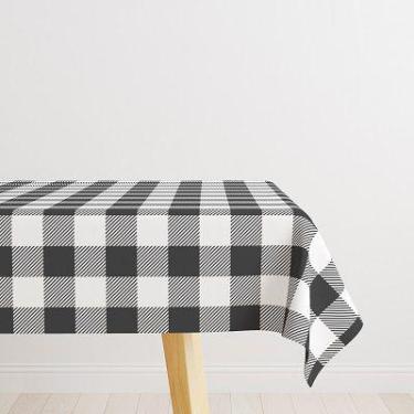 Imagem de Toalha de Mesa Oxford Xadrez PT - Biduca, 70x70cm