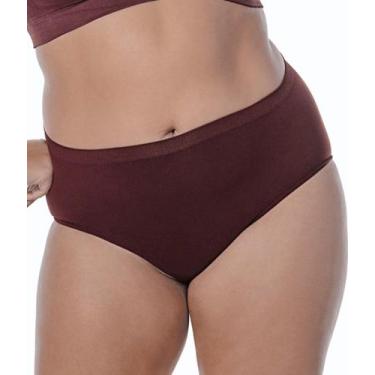 Imagem de Calça Calcinha Alta Ultraleve Sem Costura Demillus 057401, Vinho, únic