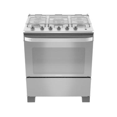 Imagem de Fogao Itachef Reflecta 5Bocas com Mesa de Inox e Tripla Chama Itatiaia