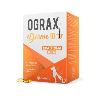 Imagem de Suplemento Ograx Derme10 com 30 Capsulas para Cães e Gatos - Avert