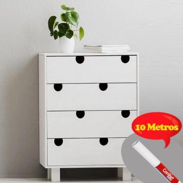 Imagem de Contact Papel de Parede Plástico Adesivo 45Cm x 10M Branco Fosco - Pap