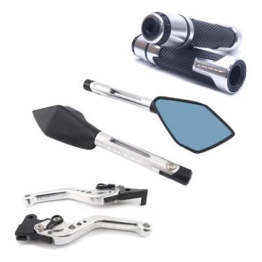 Imagem de Kit Manete Manopla Retrovisor Esportivo Cb300f Twister Laser - Special