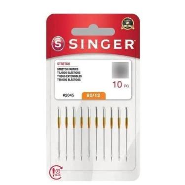 Imagem de Agulha Singer 2045 80/12 - Conjunto com 10 Unidades para Máquina de Co