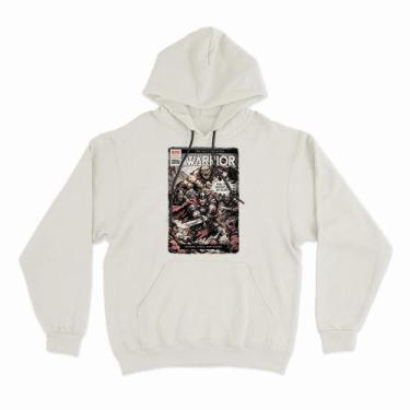 Imagem de Moletom Com Capuz Warrior Comics -, 2G, Off white