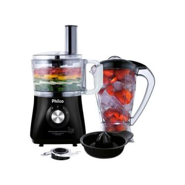 Imagem de Multiprocessador Philco Pro 5 em 1 Inox 1000W Citrus Preto, Preto, 220