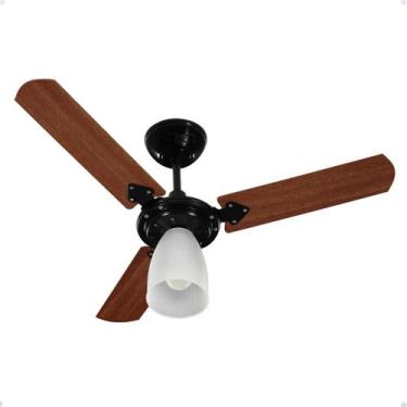 Imagem de Ventilador De Teto Tron Marbella 3 Pás Em Verniz New Preto 130w 127v 5