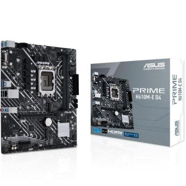 Imagem de Placa Mãe Asus Prime H610M-E D4 Socket Lga1700 DDR4 Micro ATX