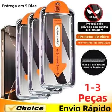Imagem de Protetor De Tela De Vidro Temperado 8K Sem Poeira Para iPhone 13 14 15
