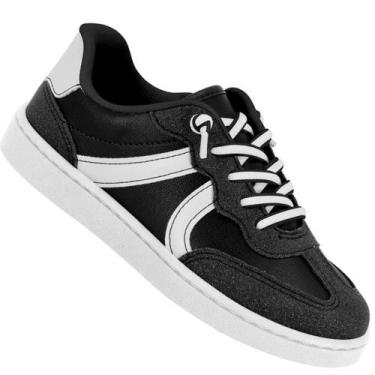 Imagem de Tenis Infantil Molekinha 2574.116 Meninas, Preto, 31