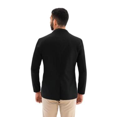 Imagem de Blazer Cult Slim Sarja Ogochi Preto Masculino, 48, Preto