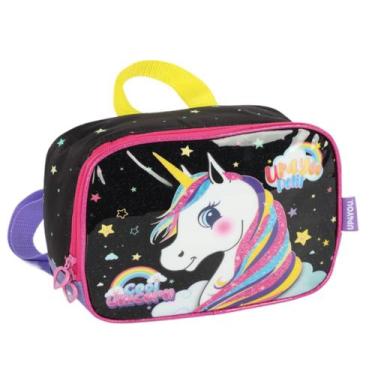 Imagem de Mochila Lancheira Termica Unicórnio Violeta Up4you Luxcel