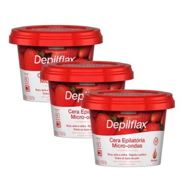 Imagem de Kit 3 Cera de Microondas para Depilação Corporal Buço Axila e Virilha 