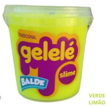 Imagem de Geleia Gelelé Slime Tradicional Balde 457g Massinha brinquedo criança,
