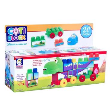 Imagem de Coti Block Dinossauro Brinquedo Montar Crie um mundo pré-histórico com