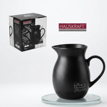 Imagem de Jarra de Cerâmica Manhattan 1L para Servir Bebidas com Design Moderno Preta Hauskraft