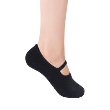 Imagem de Selene 7850 meia de pilates, Cinza, 34/39