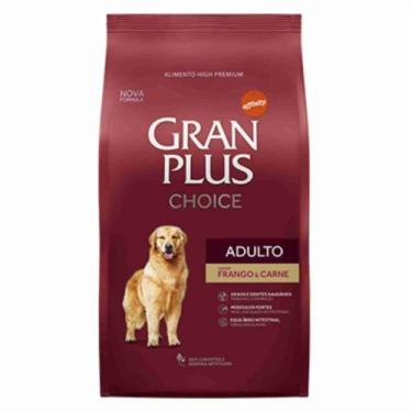 Imagem de Ração GRAN PLUS Cães Adultos Choice Carne e Frango 15 kg - Gran Plus A